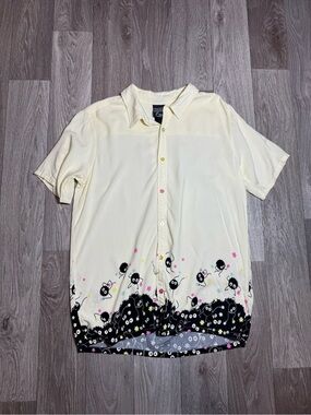 Spirited Away Dust Mites Her Universe Button Shirt Size Large Studio Ghibli